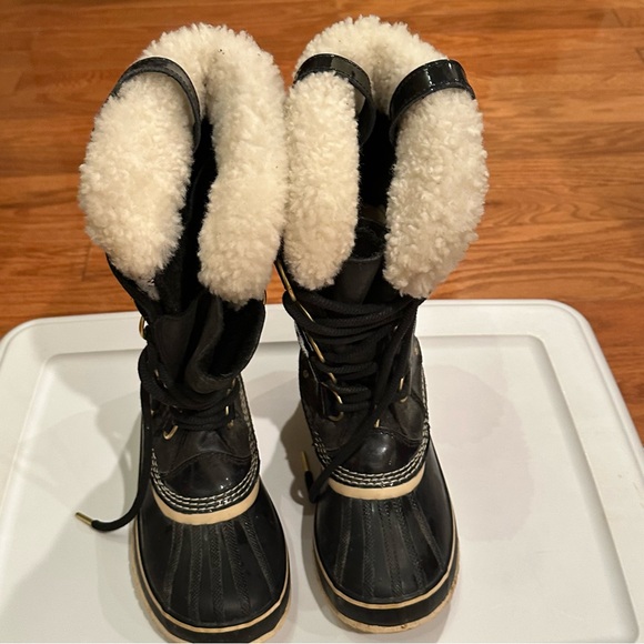 Sorel Joan Of Arctic Tall Boots Black Waterproof NL2392-010 Women's Size 8 US - Picture 1 of 16